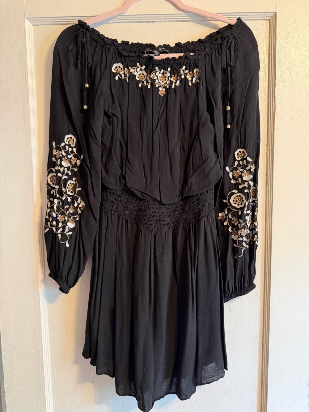 White House Black Market Embroidered Beaded Women's Dress